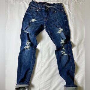 Hollister Distressed Stacked Skinny Jeans 29/30 Inseam 32in